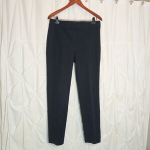 Talbots Chatham Ankle Pants Women Sz 8 Navy Blue Skinny Leg Side Zip